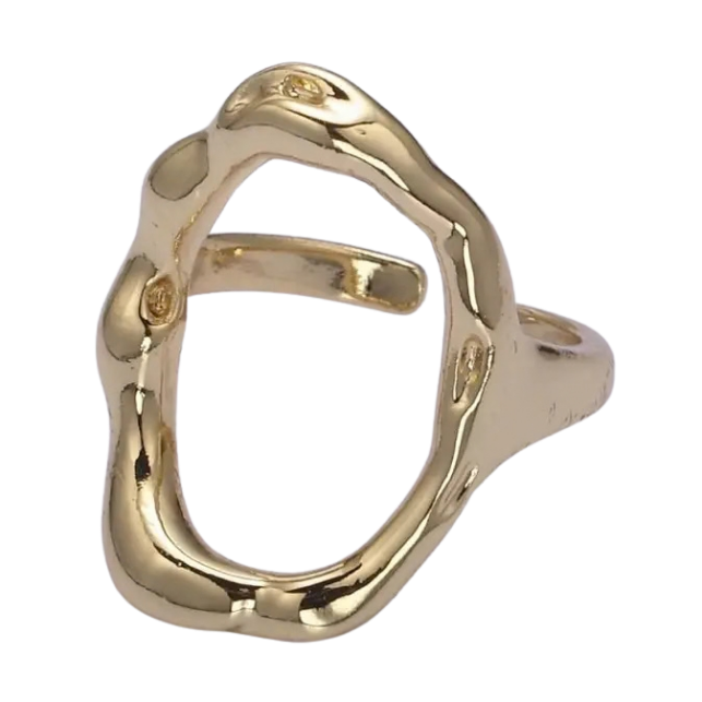 close up of o-shaped ring on white background