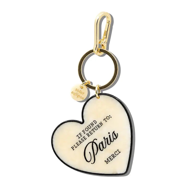 Hand-Painted Please Return To City Bag Charm