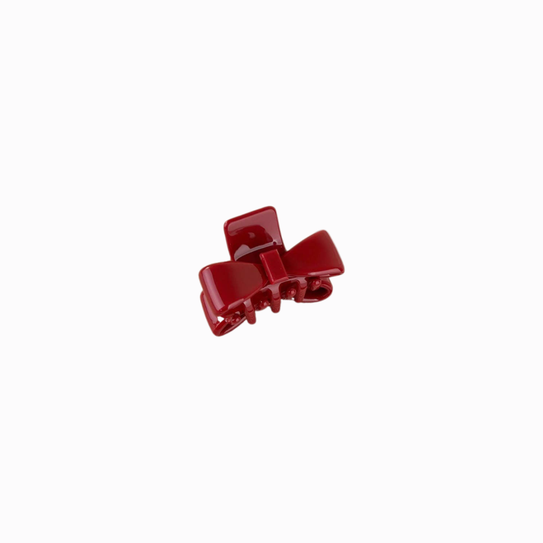  Red Mini bow claw clip