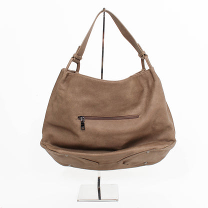 zipper beige rustic tote
