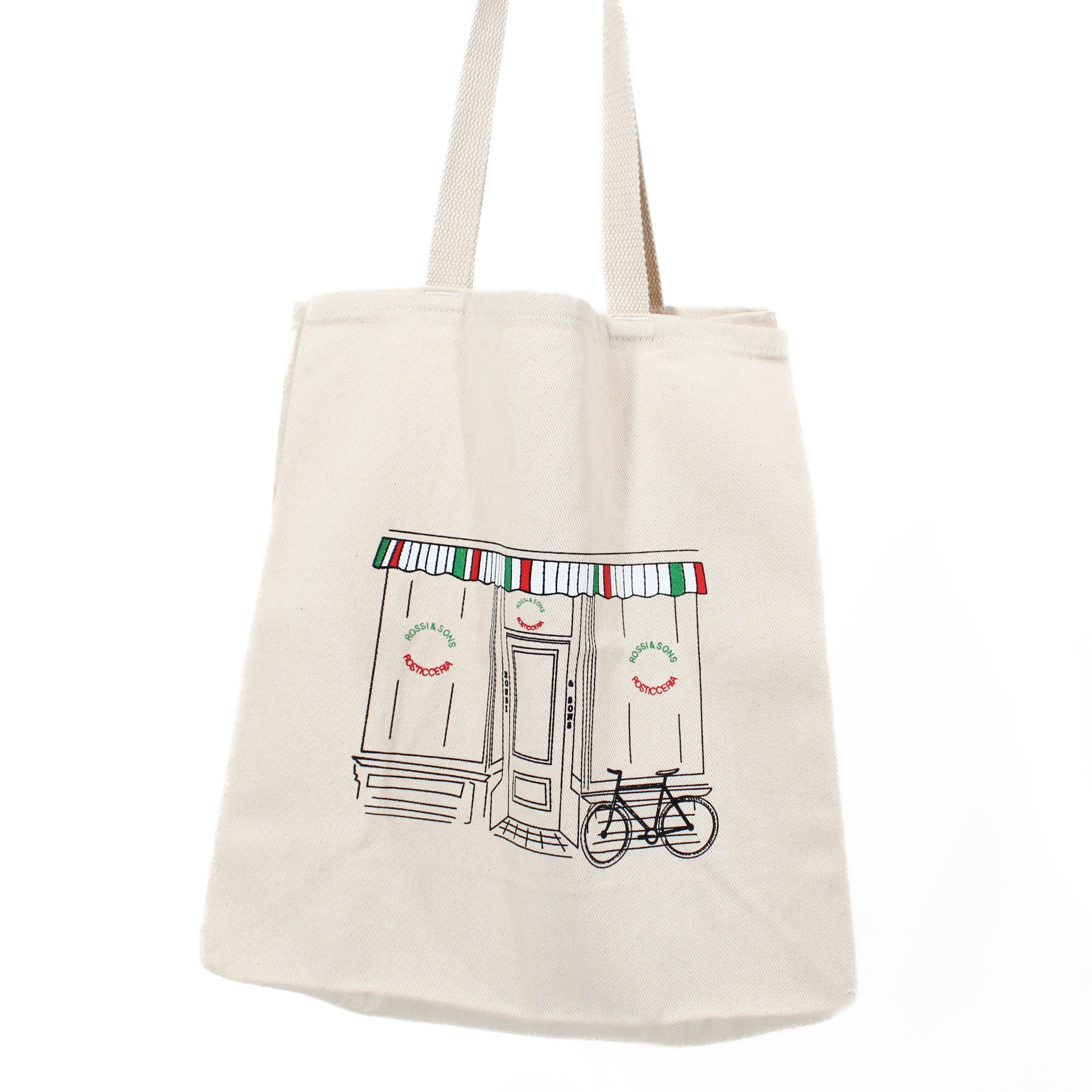 Rossi's Deli Storefront Bag Hanging