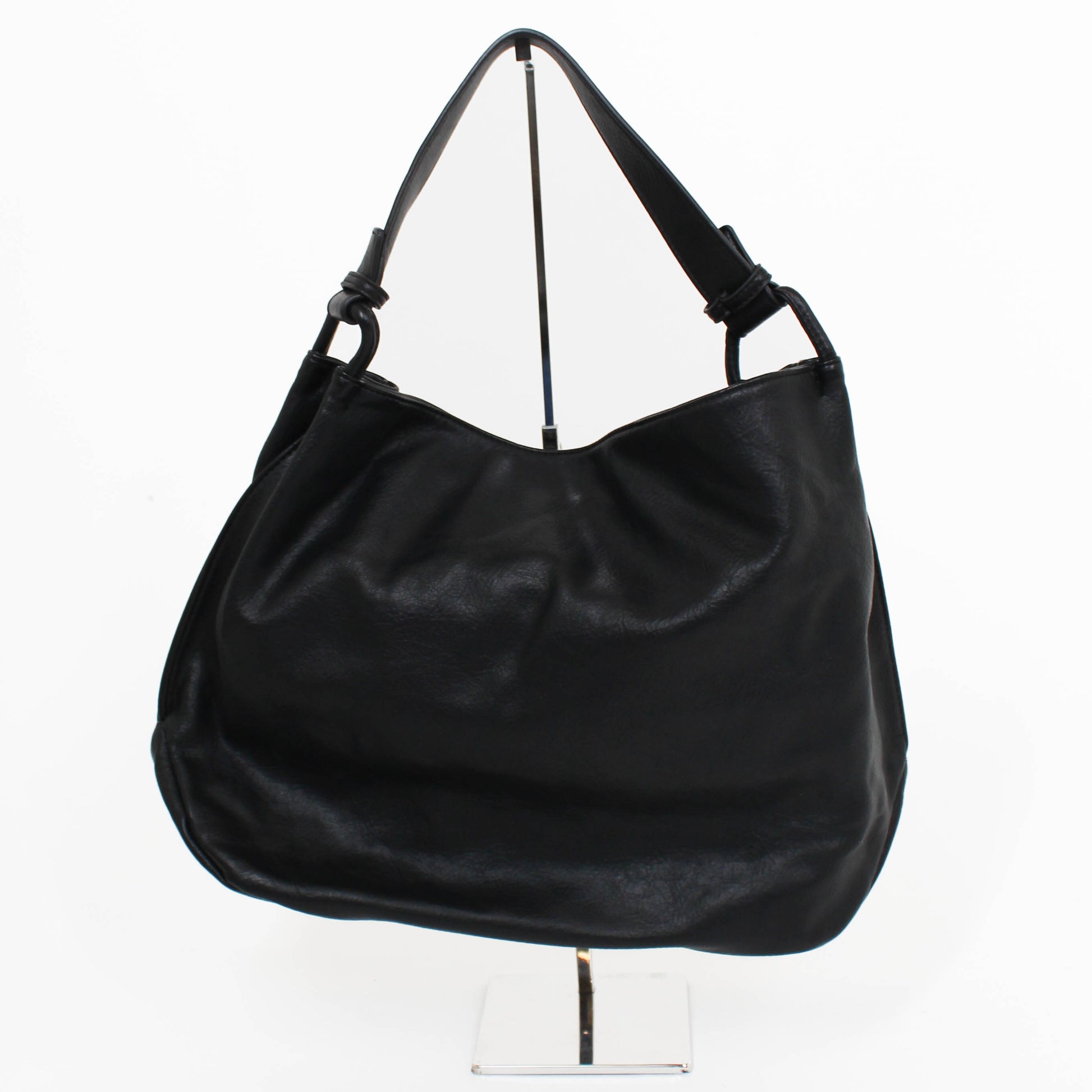 black rustic tote bag