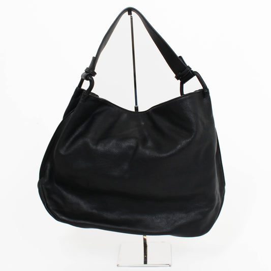 black rustic tote bag