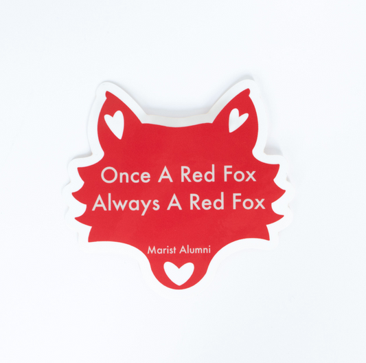 Alumni Fox Outline Sticker