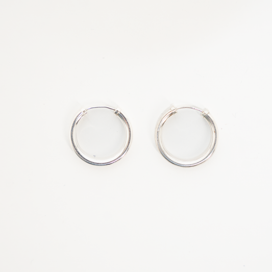 silver hoops