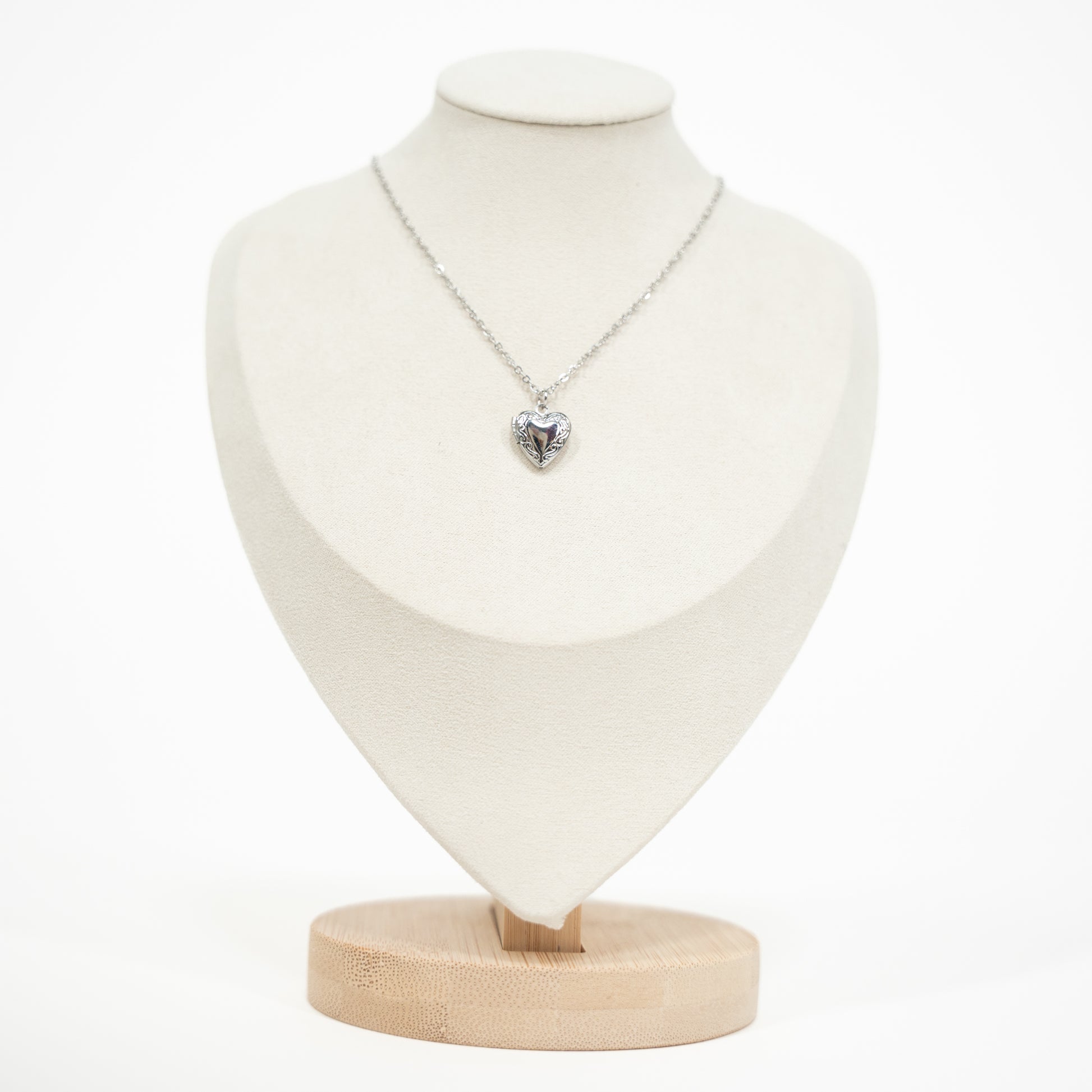 silver locket necklace