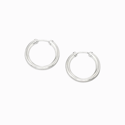 silver hoops