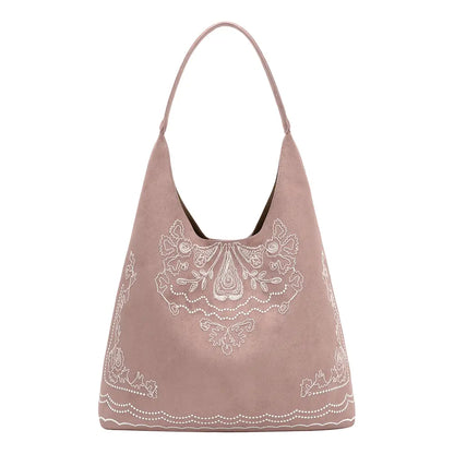 Suede Tote Pink 
