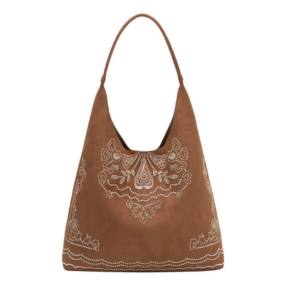 Suede Tote Tan