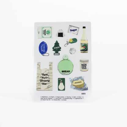 Collection of various stickers