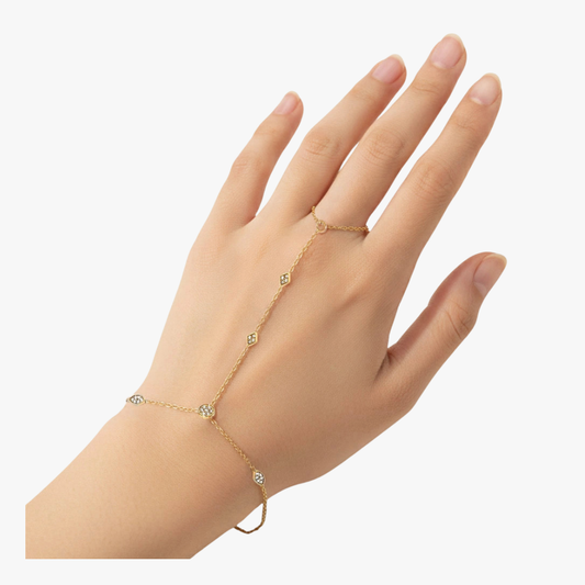 Stone Charm Hand Chain