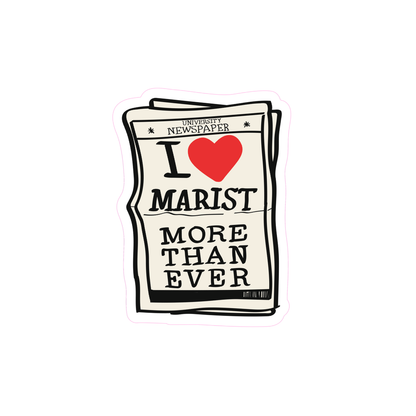 University Newspaper Sticker