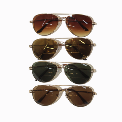 Gold Rimmed Sunglasses