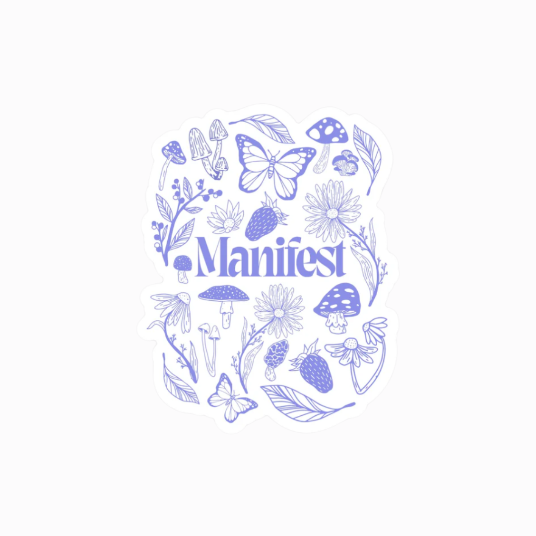 Manifest Floral Sticker