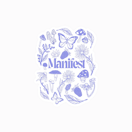 Manifest Floral Sticker