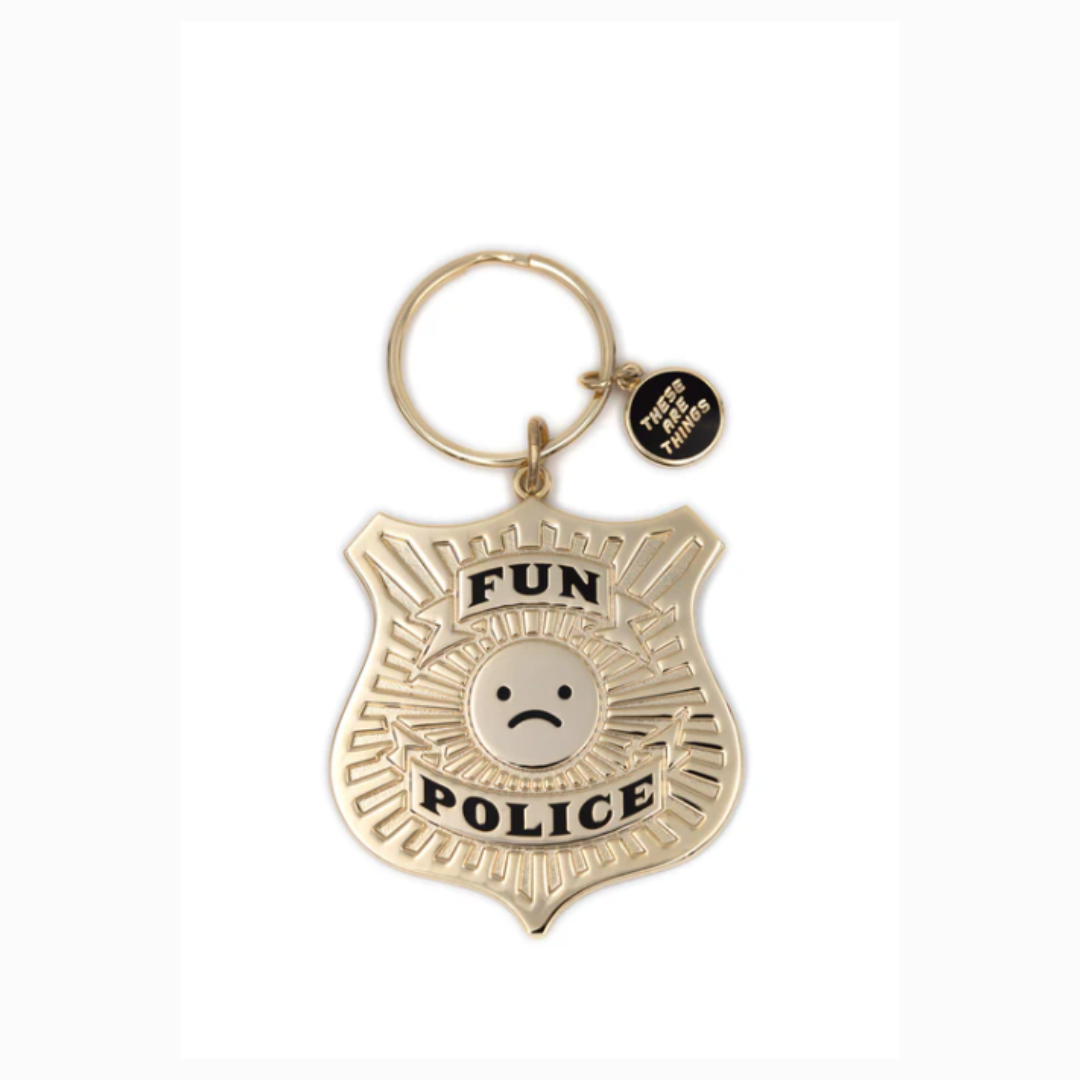 Fun Police Enamel Keychain