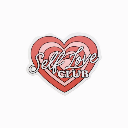 Self Love Club Heart Sticker