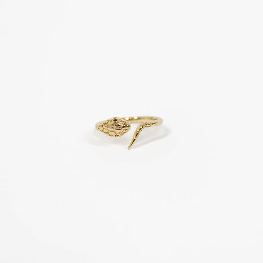 Gold snake wrap around ring 