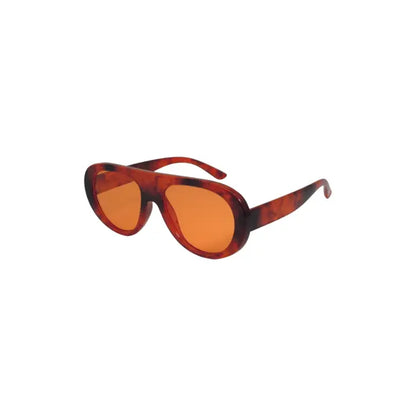 Oversized Tortoise Aviator Sunglasses