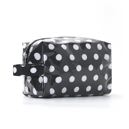 Waterproof Pvc Polka Dots Cosmetic Bag