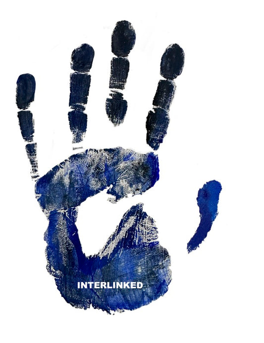 SNR38 "INTERLINKED" Handprint Sticker