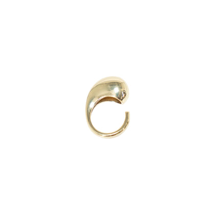 gold chunky comma ring