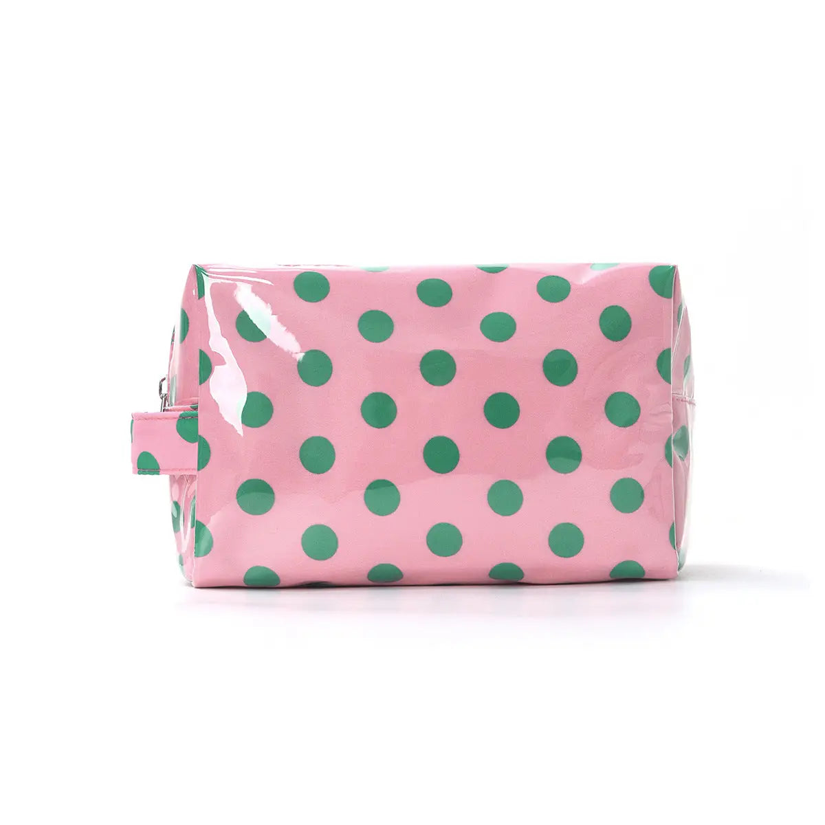 Waterproof Pvc Polka Dots Cosmetic Bag