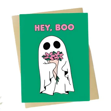 hey boo halloween card