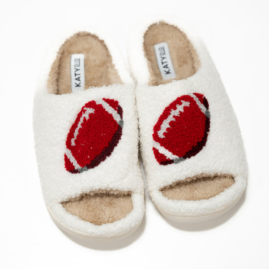 Football slippers open toed slippers