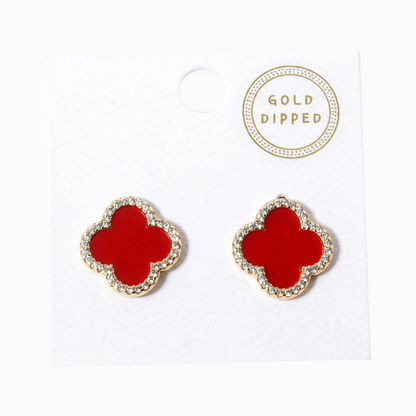 red clover studs