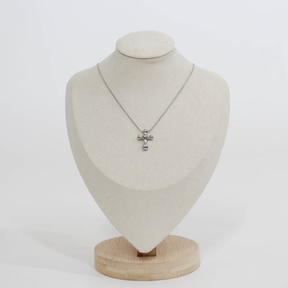cross necklace silver