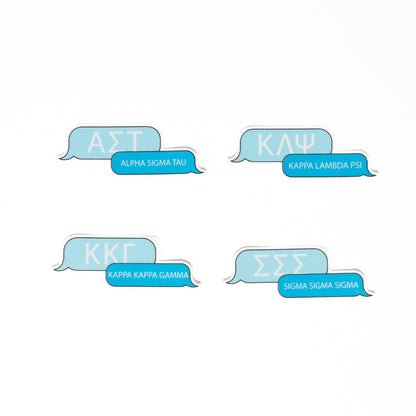 text message sticker, sorority sticker