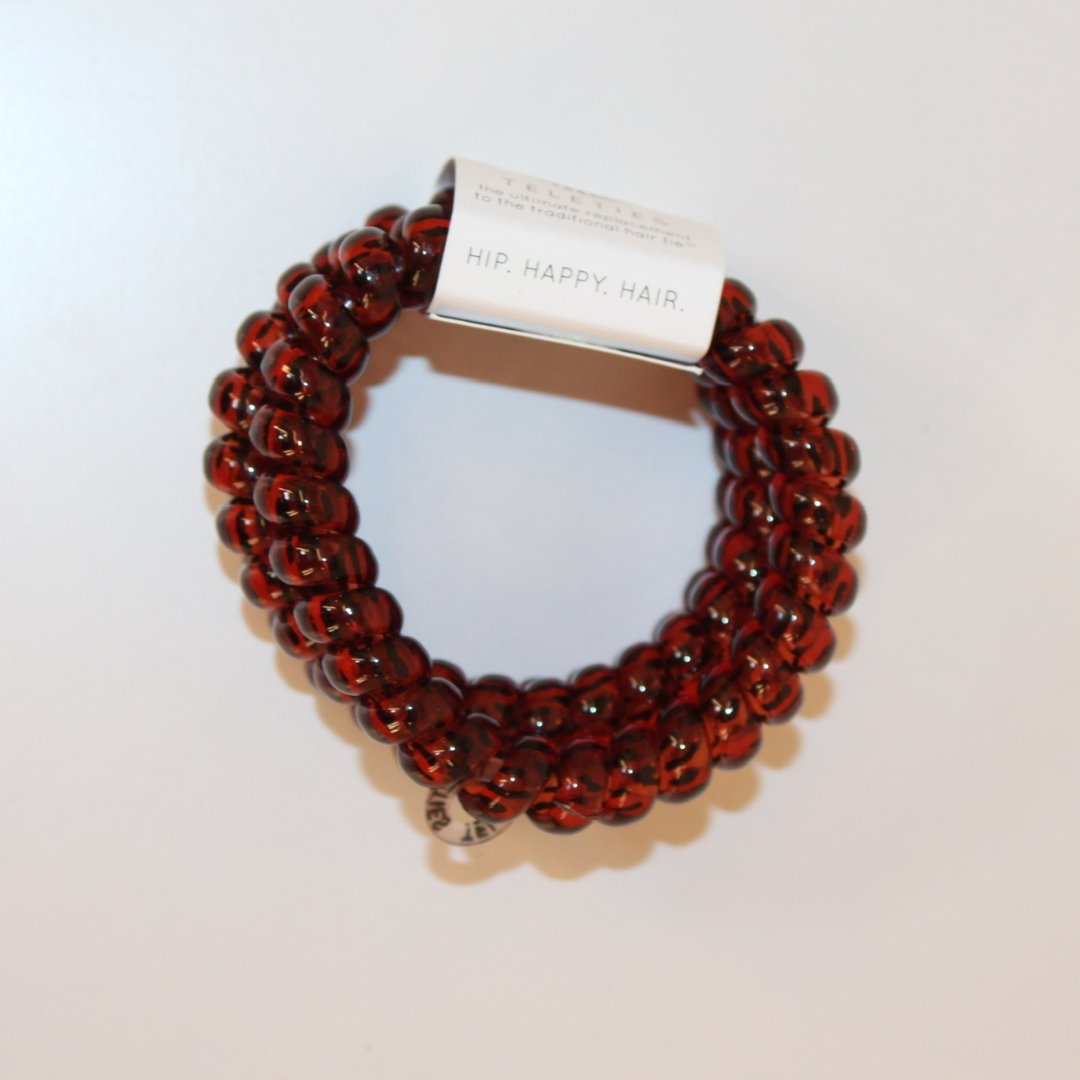 tortoise shell Teletie hair tie