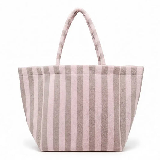 Striped Terry Tote Bag