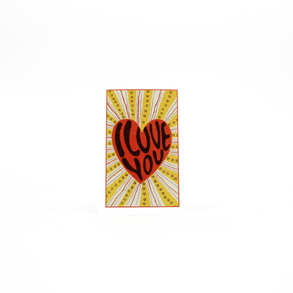 I Love You Postcard
