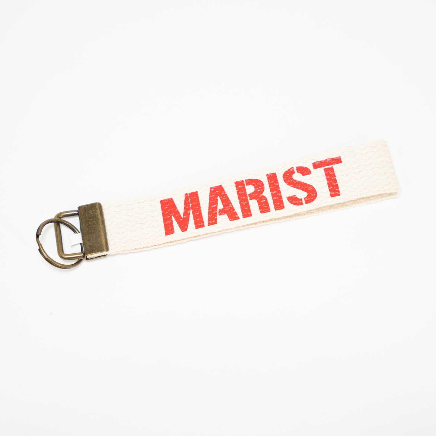 woven marist wristlet keychain