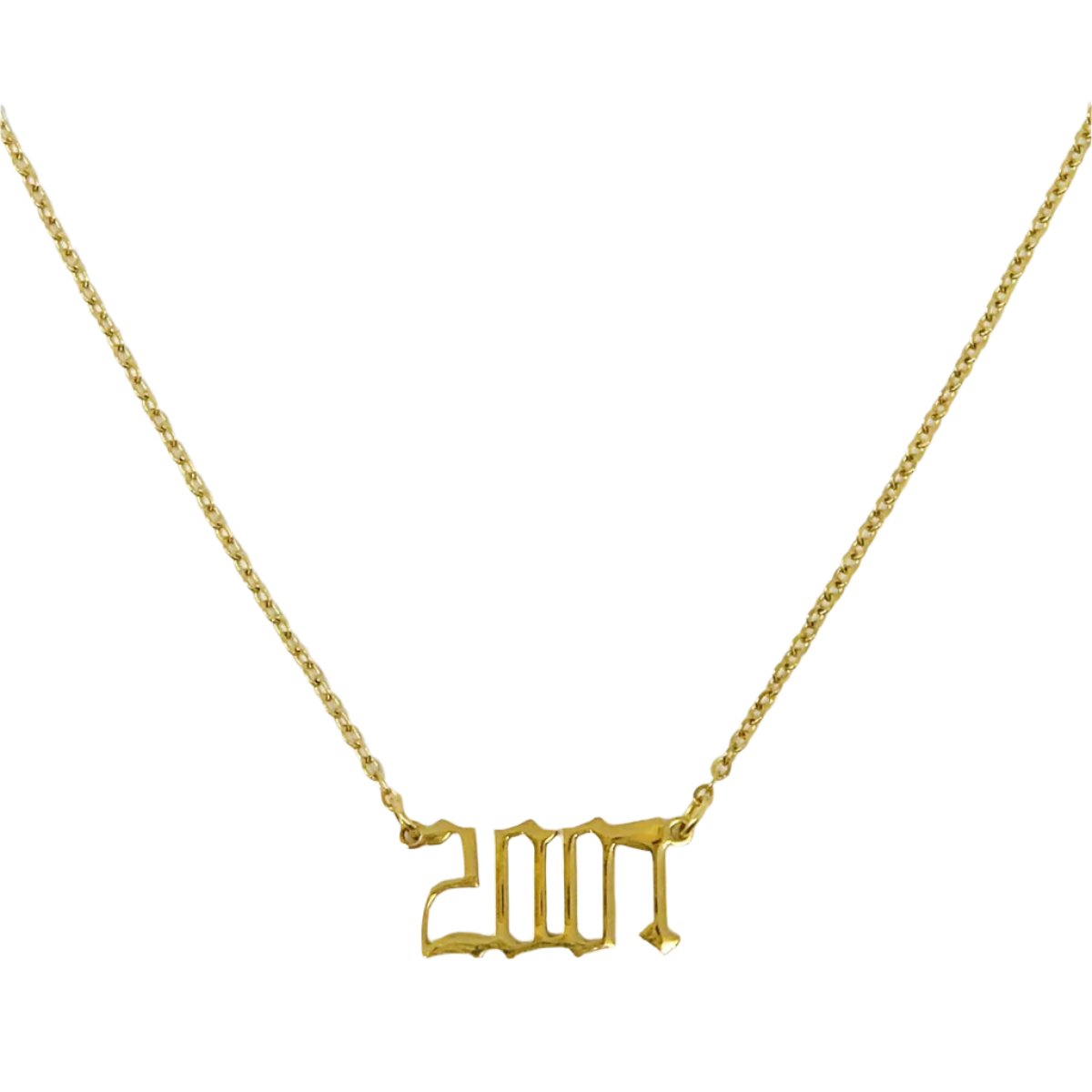 2001 gold necklace