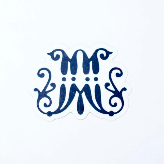 Marist Script M Sticker