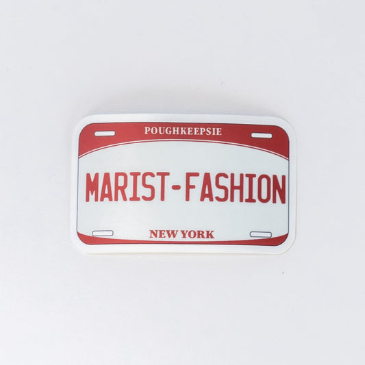 Marist Fashion License Plate Sticker