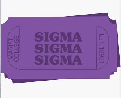 Sorority Ticket Sticker